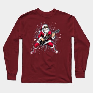 Christmas Santa Popstar 35 Long Sleeve T-Shirt